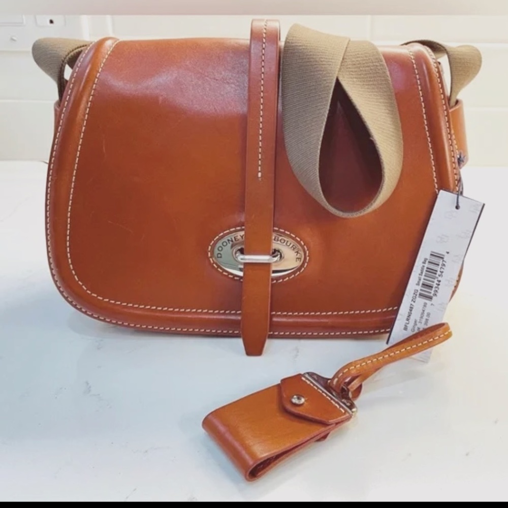 Dooney and Bourke Florentine Toscana Small Saddle Bag Crossbody NEW